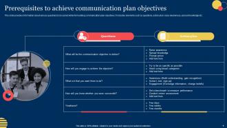 Objectives Of Communication Plan Powerpoint PPT Template Bundles Good Best