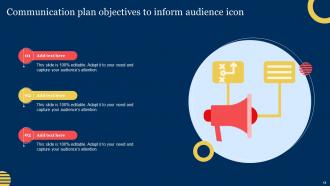 Objectives Of Communication Plan Powerpoint PPT Template Bundles Researched Best