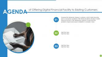 Offering Digital Financial Facility To Existing Customers Powerpoint Presentation Slides