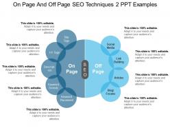 On page and off page seo techniques 2 ppt examples