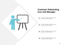 Onboarding icon organisation structure trainer manager client customer