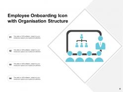 Onboarding icon organisation structure trainer manager client customer