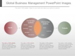 One global business management powerpoint images