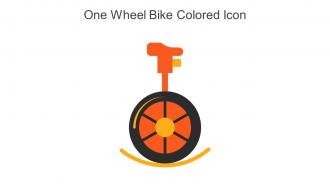 One Wheel Bike Colored Icon In Powerpoint Pptx Png And Editable Eps Format