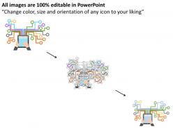 Online business network and financial deals powerpoint templates