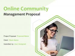 Online Community Management Proposal Powerpoint Presentation Slides