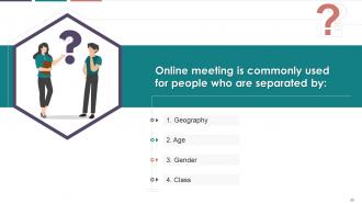 Online Meetings In Business Communication Training Module On Business Communication Edu Ppt