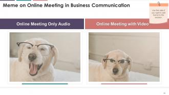 Online Meetings In Business Communication Training Module On Business Communication Edu Ppt