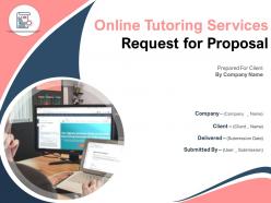 Online tutoring services request for proposal powerpoint presentation slides