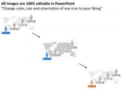 Op four staged step diagram and 3d men and icons powerpoint template