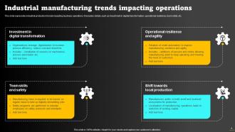 Operations Strategy To Optimize Manufacturing Process Powerpoint Presentation Slides Strategy CD Compatible Slides