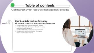 Optimizing Human Resource Management Process Powerpoint Presentation Slides