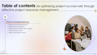 Optimizing Project Success Rate Through Effective Project Resources Management Complete Deck Analytical Informative