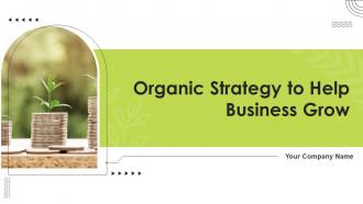 Organic Strategy To Help Business Grow Strategy CD