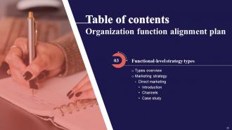 Organization Function Alignment Plan Powerpoint Presentation Slides Strategy CD V Template