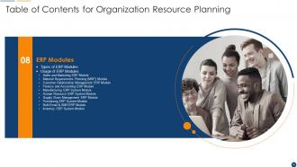 Organization Resource Planning Powerpoint Presentation Slides