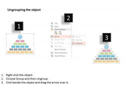 Organizational chart for success flat powerpoint design