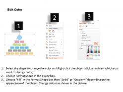 Organizational chart for success flat powerpoint design