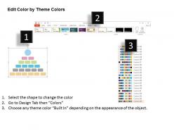 Organizational chart for success flat powerpoint design