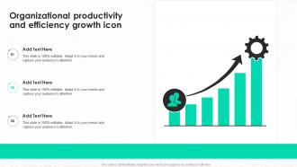 Organizational Productivity And Efficiency Growth Icon