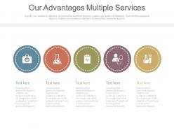 Our advantages multiple services ppt slides