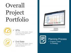 Overall project portfolio ppt background template