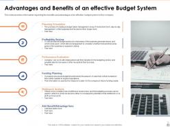 Overview of an effective budget system components and strategies powerpoint presentation slides