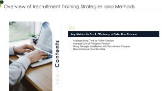 Overview Of Recruitment Training Strategies And Methods Powerpoint Presentation Slides