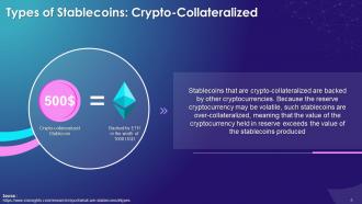 Overview Of Stable Coins In Cryptocurrency Training Ppt