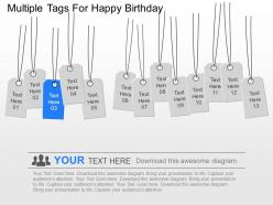 Ow multiple tags for happy birthday powerpoint template