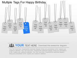 Ow multiple tags for happy birthday powerpoint template