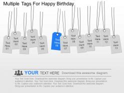 Ow multiple tags for happy birthday powerpoint template