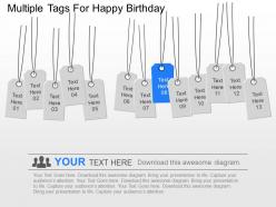 Ow multiple tags for happy birthday powerpoint template