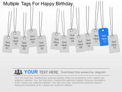 Ow multiple tags for happy birthday powerpoint template