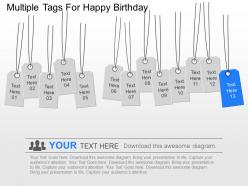 Ow multiple tags for happy birthday powerpoint template