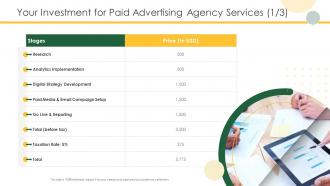 Paid Advertising Agency Proposal Powerpoint Presentation Slides