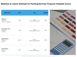 Painting services proposal template helps commercial and residential painters get bids out to clients quickly