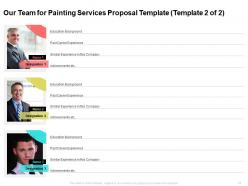 Painting services proposal template helps commercial and residential painters get bids out to clients quickly