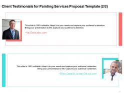 Painting services proposal template helps commercial and residential painters get bids out to clients quickly