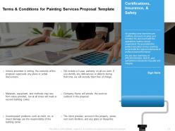 Painting services proposal template helps commercial and residential painters get bids out to clients quickly