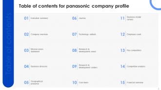 Panasonic Company Profile Powerpoint Presentation Slides CP CD Graphical Pre-designed