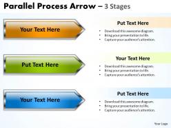 Parallel process arrow 3 stages 34