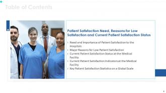 Patient satisfaction for measuring service quality in medical facility powerpoint presentation slides