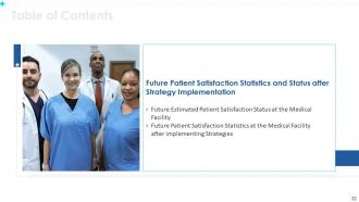 Patient satisfaction for measuring service quality in medical facility powerpoint presentation slides