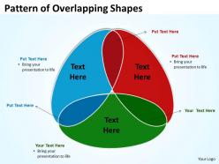 Pattern of overlapping shapes 3 stages 10