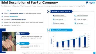 Paypal investor funding elevator pitch deck ppt template