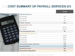 Payroll Proposal Template Powerpoint Presentation Slides