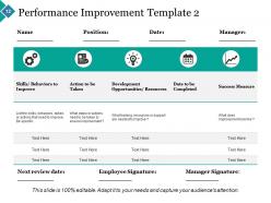 Performance action plan powerpoint presentation slides