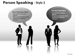 Person speaking style 2 powerpoint presentation slides