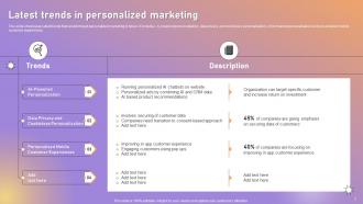 Personalized Marketing Strategic Plan For Targeted Customer Engagement Powerpoint Presentation Slides